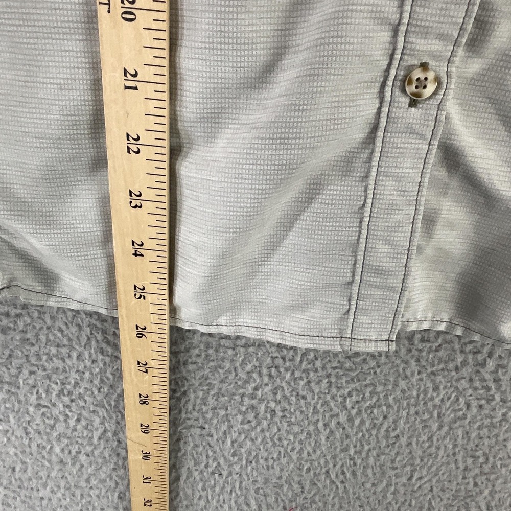 Mountain Hardwear Button Womens M Gray Roll Tab Sleeve Lightweight Vented - Picture 9 of 10